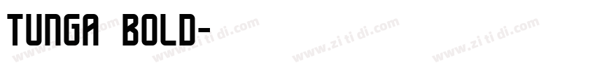 tunga bold字体转换